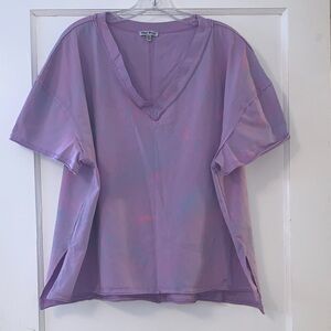 White Birch Lavender Short Sleeve Top